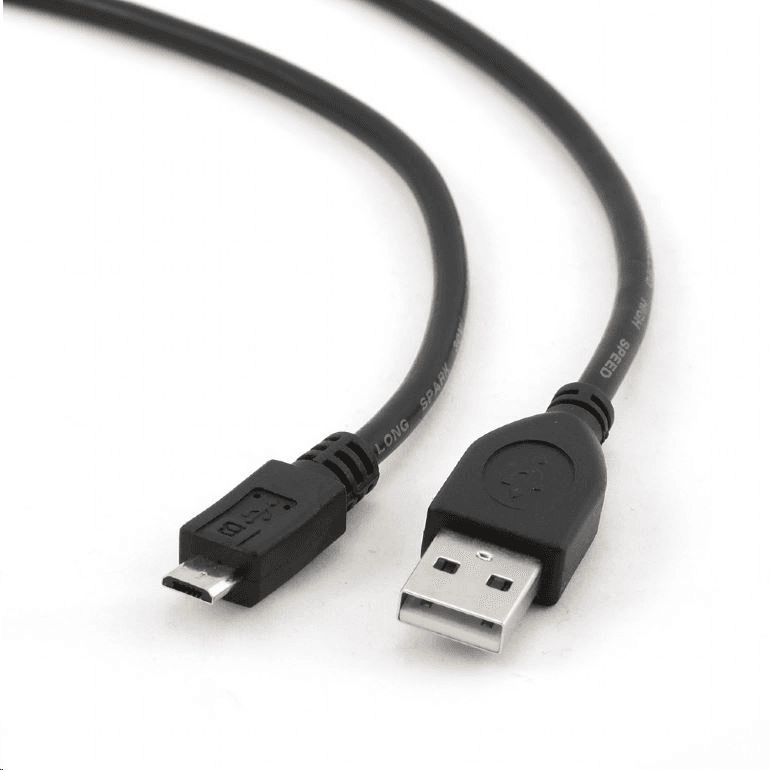 Gembird Kábel micro USB2.0 AM-MBM5P/0.1 m/čierny