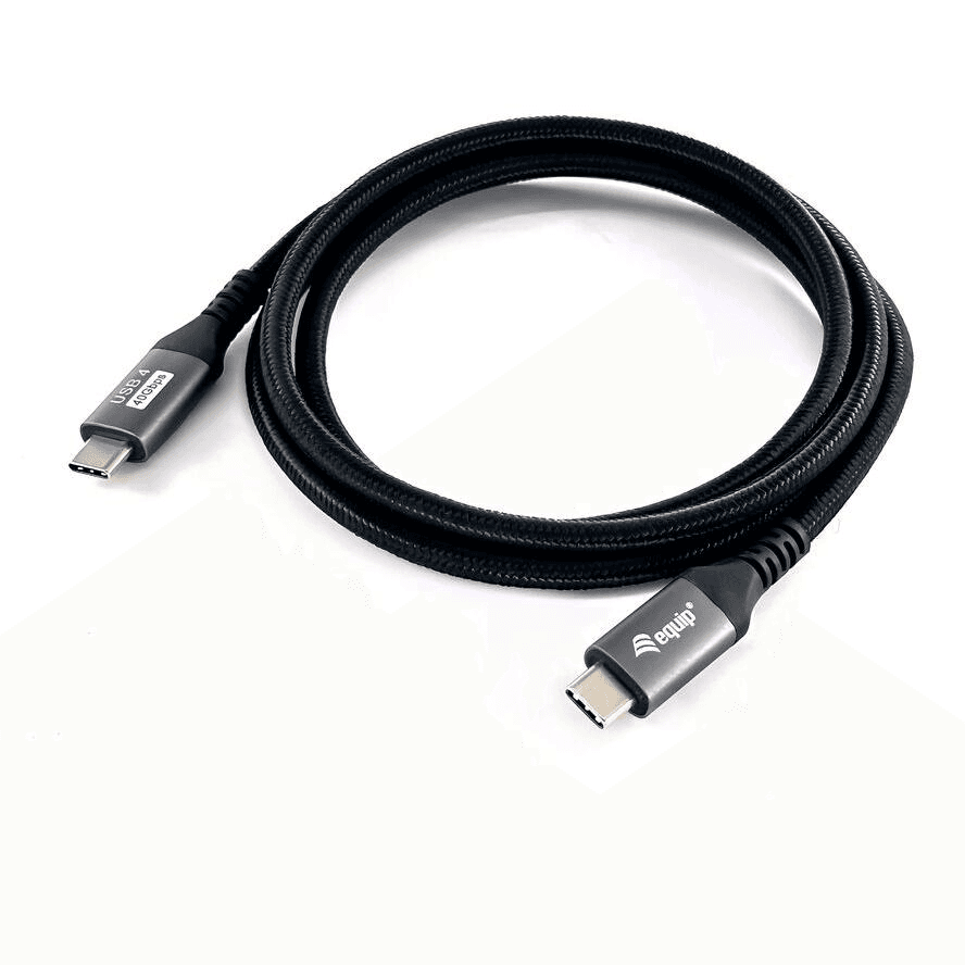 Equip 128383 USB kábel USB4 Gen 3x2 2 m USB C Čierna