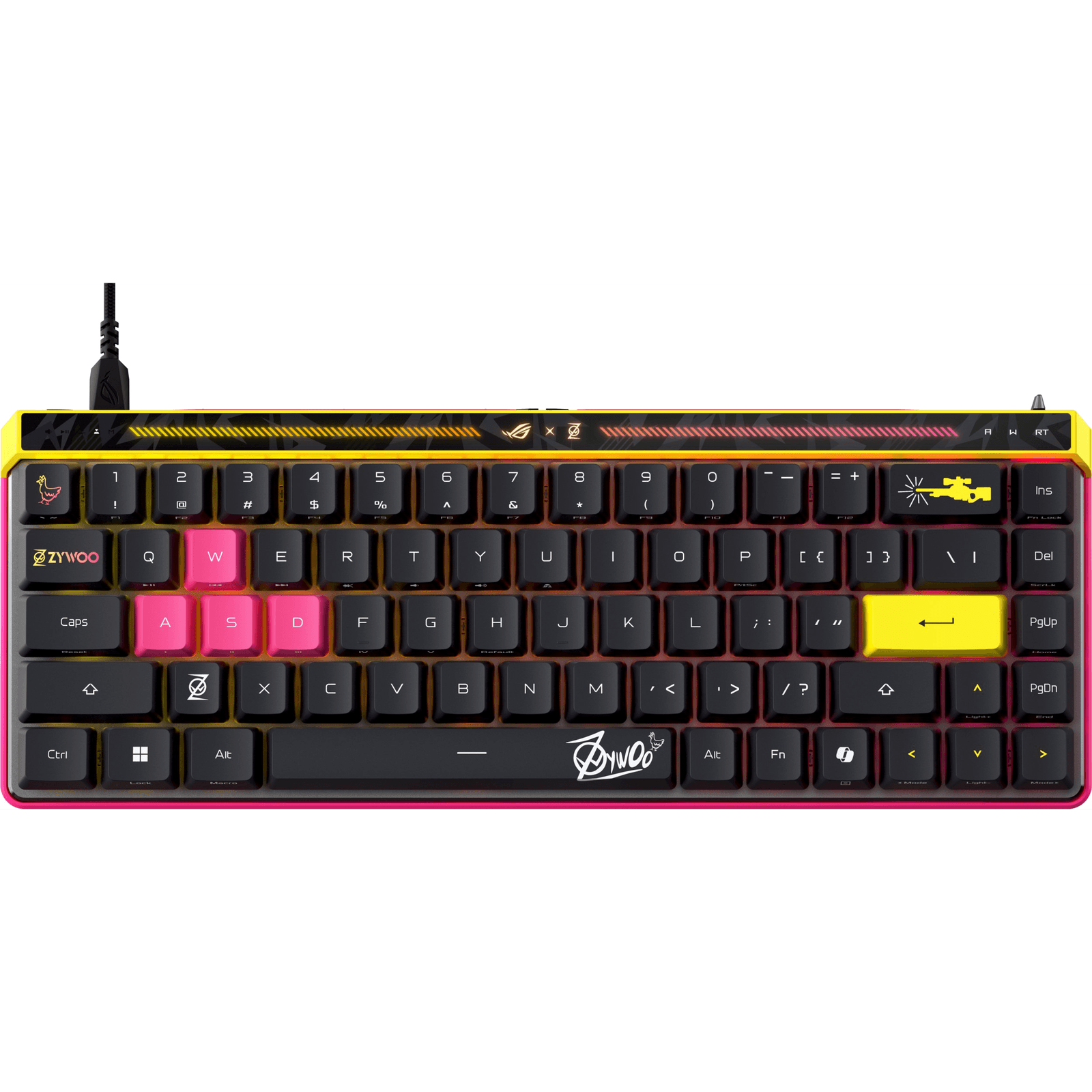 ASUS ROG Falchion Ace HFX ZywOo Edition klávesnica Hranie USB QWERTY US International Čierna