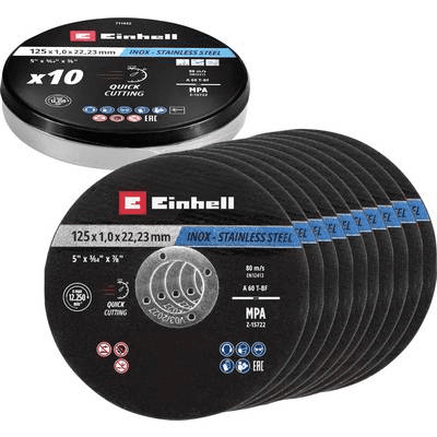 EINHELL Sada rezných kotúčov na kov | Ø 125x1mm | 711442