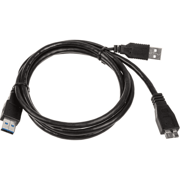 InLine 35415Y USB kábel USB 3.2 Gen 1 (3.1 Gen 1) 1,5 m Micro-USB B 2 x USB A Čierna