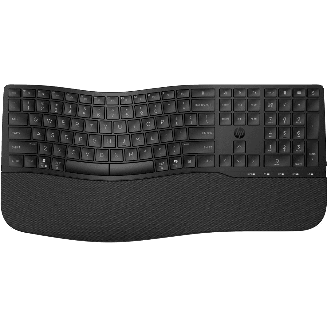 HP 685 Comfort Dual-Mode Keyboard klávesnica Kancelária RF Wireless + Bluetooth Čierna