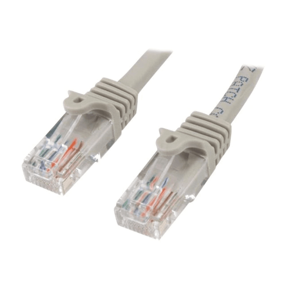 StarTech.com 45PAT2MGR sieťový kábel Šedá 2 m Cat5e U/UTP (UTP)