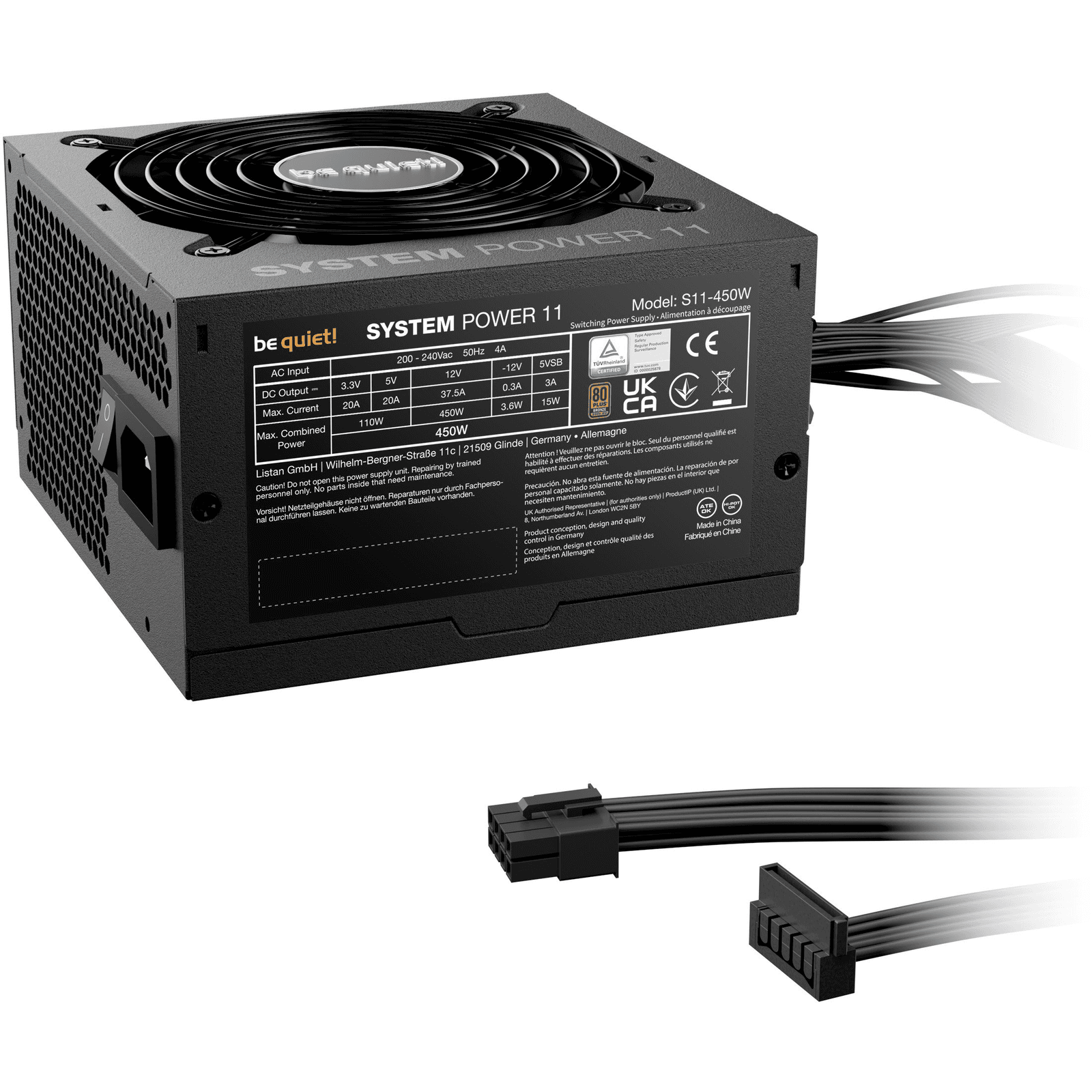 be quiet! System Power 11 450W zdroj 20+4 pin ATX ATX Čierna
