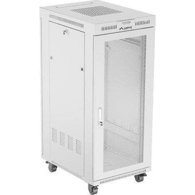 27U / 600x800 mm skriňa RACK 19 šedá perforovaná LANBERG V2 s termostatom