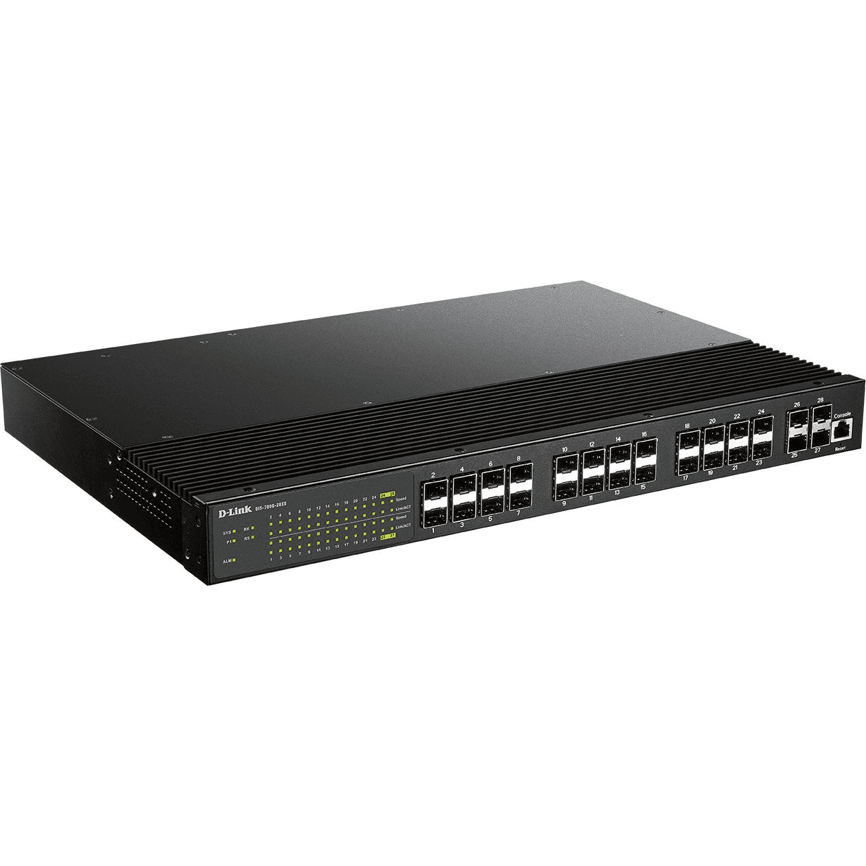 D-Link DIS-700G-28XS sieťový prepínač Riadený L2+ 1U Čierna
