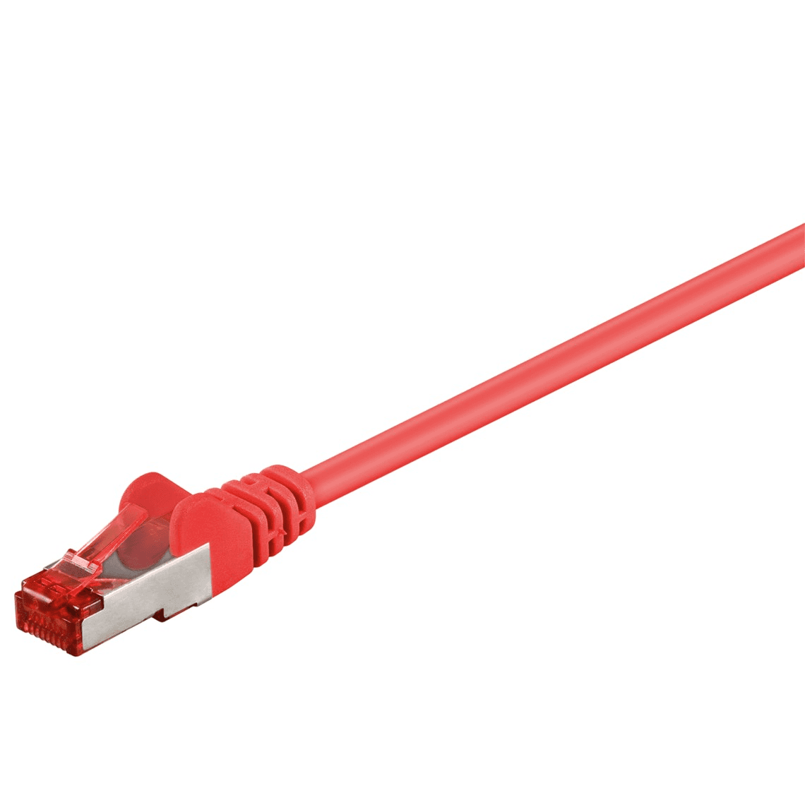 Sieťový kábel LAN S/FTP CAT 6 RJ45 červený 2m