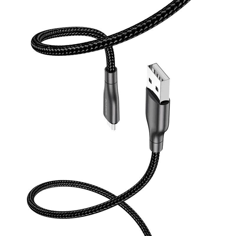 Kábel Borofone USB - USB typ C 1 m čierny