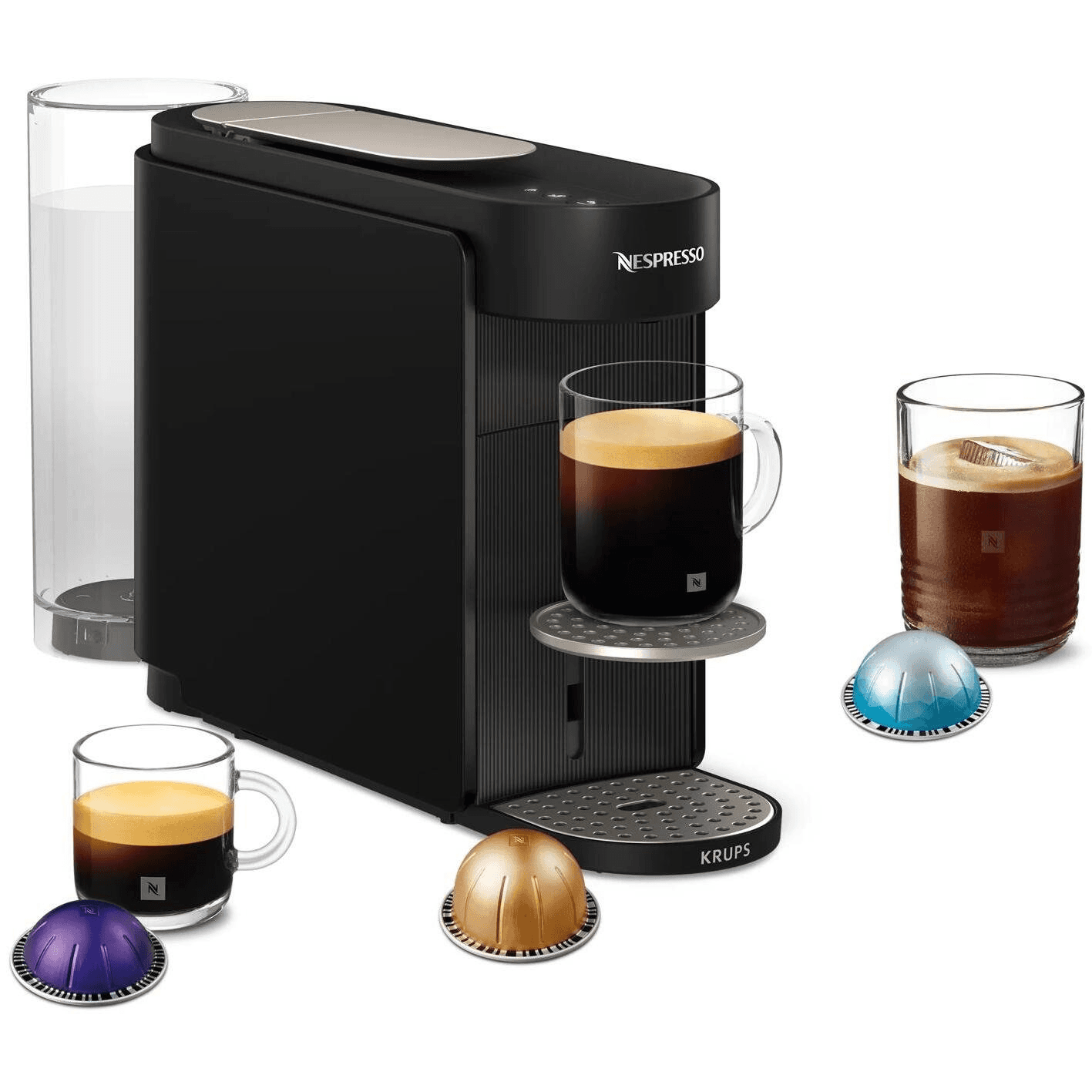 Kávovar na kapsuly KRUPS Nespresso Vertuo Up čierny XN9408 15 bar