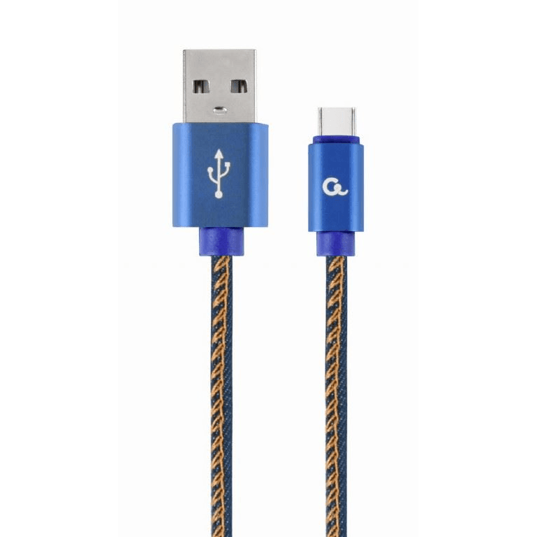 Kábel Gembird USB - USB typ C 1 m modrý