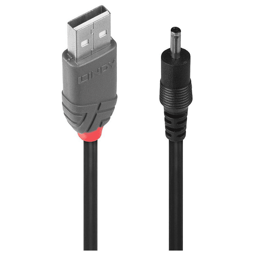 Lindy 70266 napájací kábel Čierna 1,5 m USB A