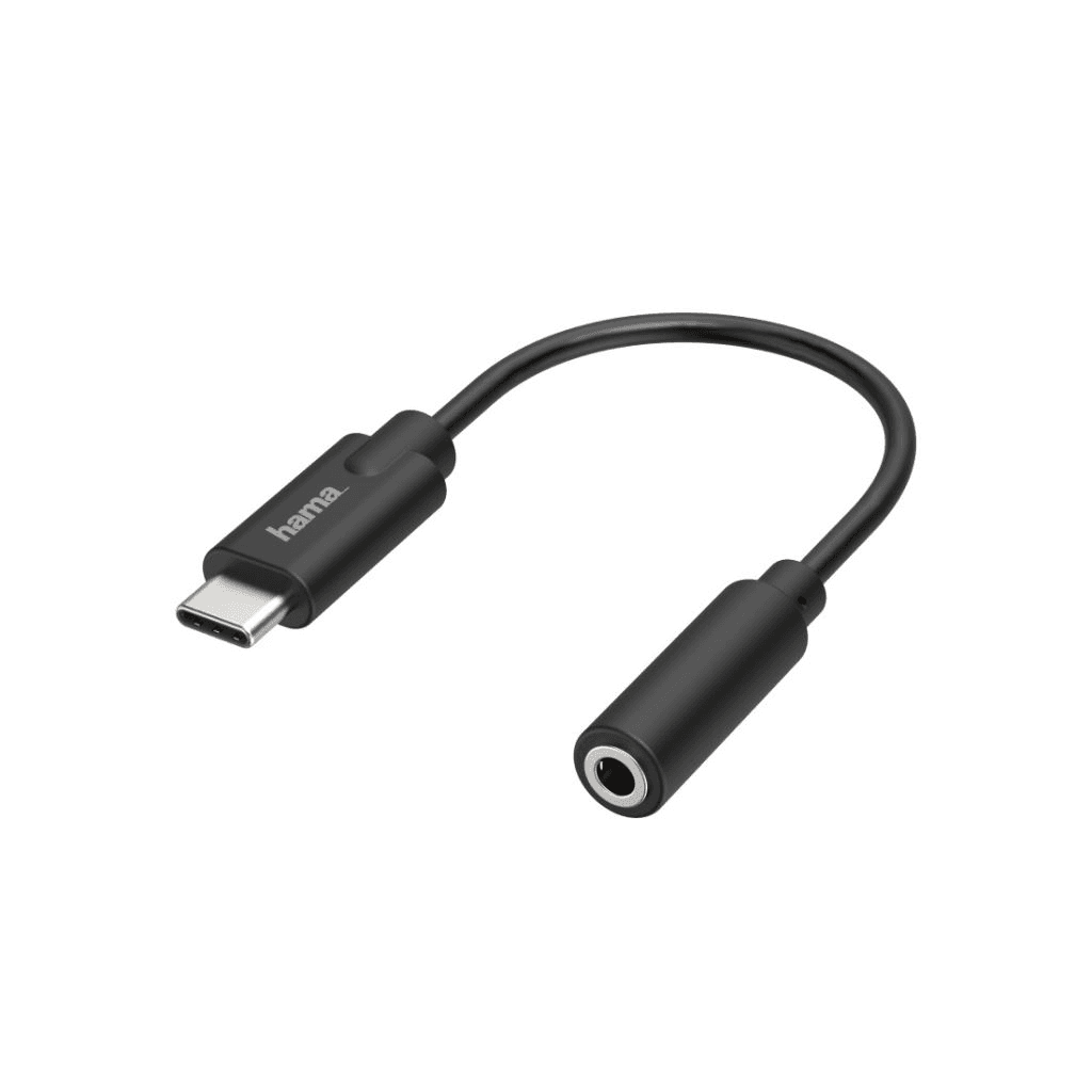 Hama 00205282 kábel k mobilnému telefónu Čierna USB C 3.5mm
