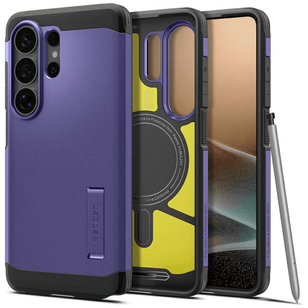 Puzdro Spigen Tough Armor Mag MagSafe pre Samsung Galaxy S26 Ultra Ash