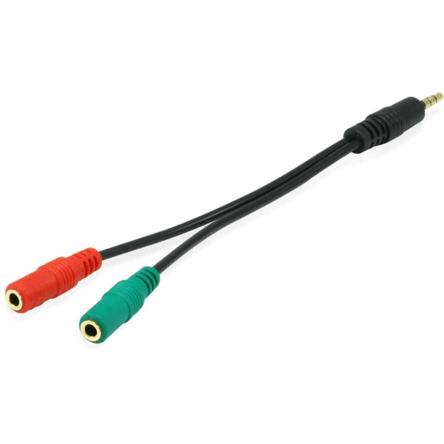 Equip 147943 audio kábel 1,5 m 2 x 3.5mm 3.5mm Čierna