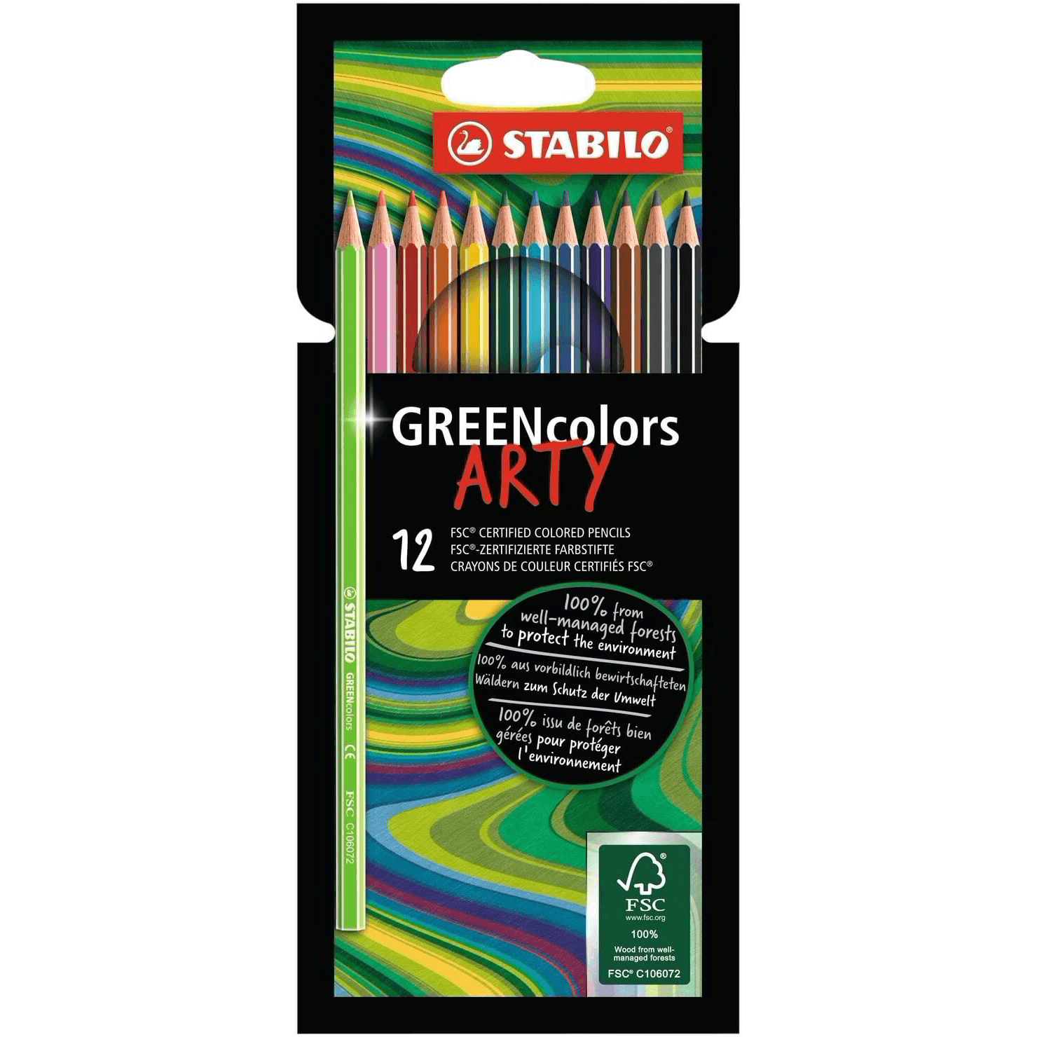STABILO GREENcolors ARTY Viacfarebný 12 kusov