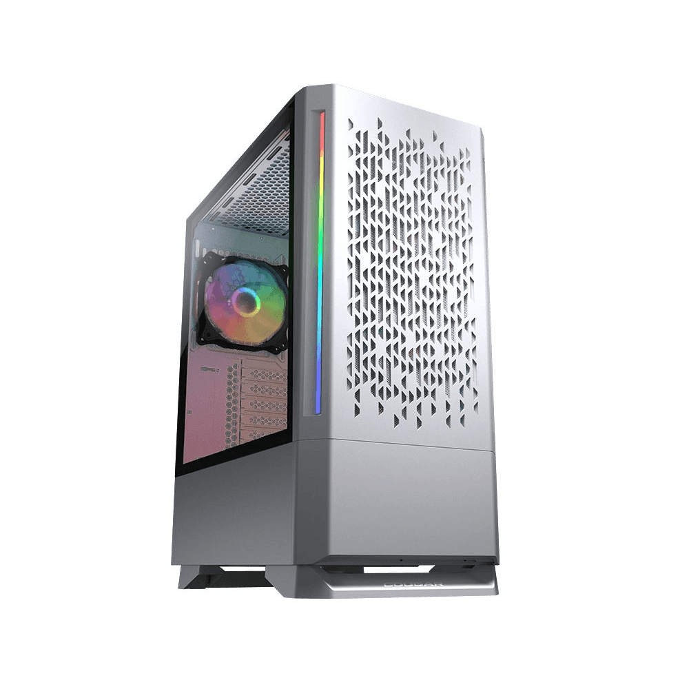 Puzdro Cougar MX430 Air RGB-White Midi Tower biele
