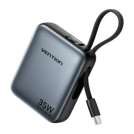 Powerbanka Vention 10000 mAh šedá
