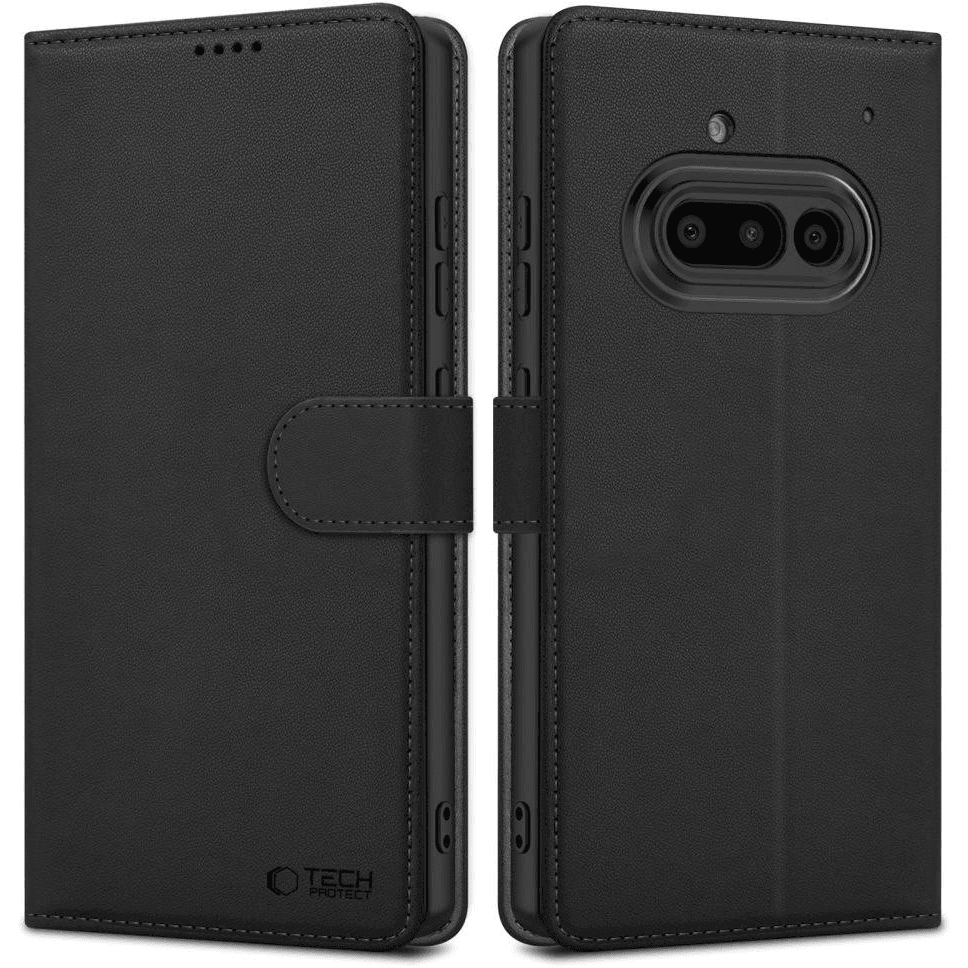 Puzdro s flipom Tech-protect pre Nothing Phone (3a) čierne