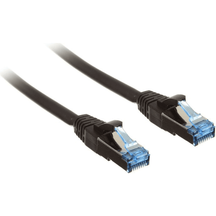 InLine 76811S sieťový kábel Čierna 1 m Cat6a S/FTP (S-STP)