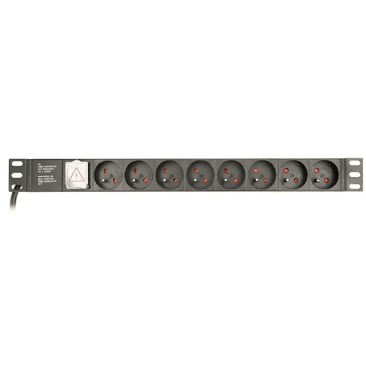 Gembird Napájacia lišta rack 8x francúzska 3 m (EG-PDU-014-F)