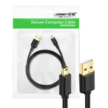 Kábel Ugreen USB - USB 2.0 Mini 1 m čierny