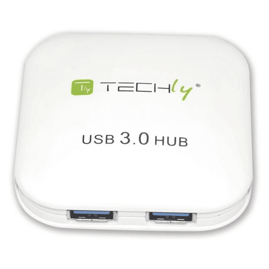 Techly IUSB3-HUB4-WH hub 5000 Mbit/s Biela