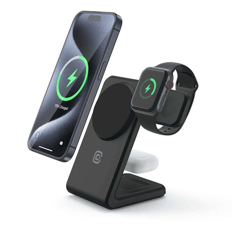Nabíjačka bezdrôtová 3v1 MagSafe pre iPhone, Apple Watch a AirPods Crong