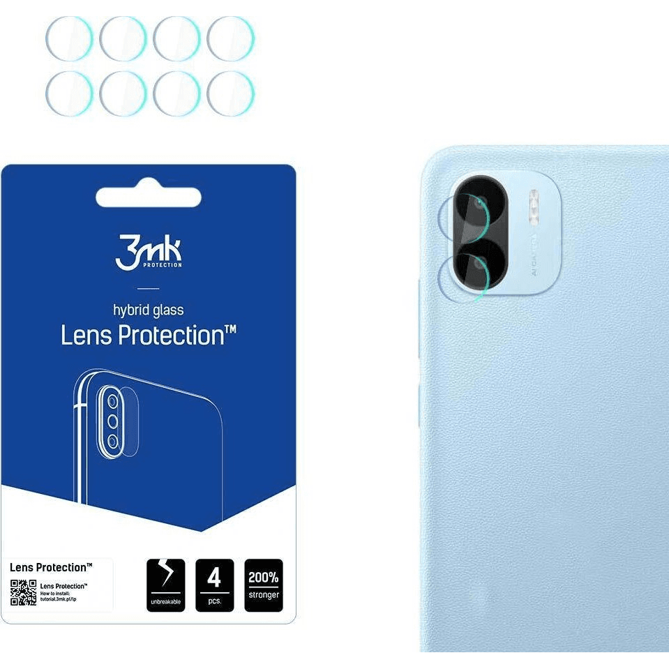 Hybridné sklo 3MK pre Xiaomi Redmi A2, Redmi A2+ 4 ks