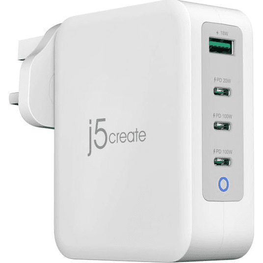 j5create JUP43130F-FN nabíjačka na PDA a mobilné telefóny Mobilný počítač, Mobilný telefón, Prenosná herná konzola, Smartwatch, Tablet Šedá, Biela USB Rýchle nabíjanie Vnútorný
