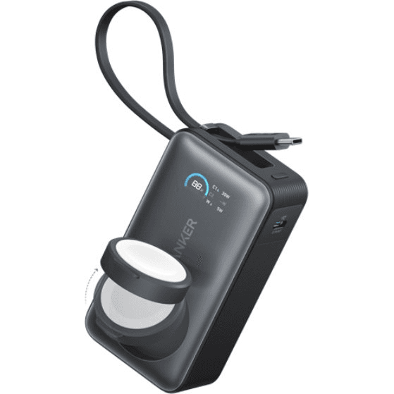 Anker A1657H11 powerbank 10000 mAh Bezdrôtové nabíjanie Čierna
