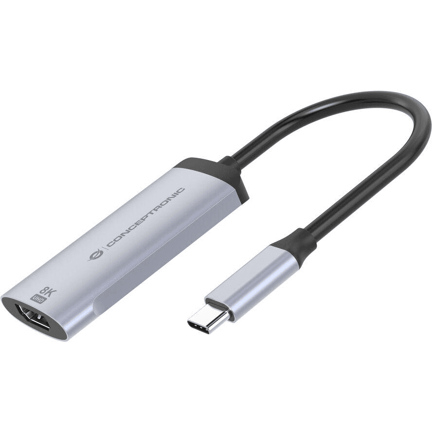 Conceptronic ABBY23G USB grafický adaptér 7680 x 4320 px Strieborná