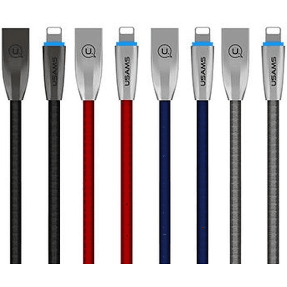 Kábel Usams USB - Apple Lightning 1,2 m sivý