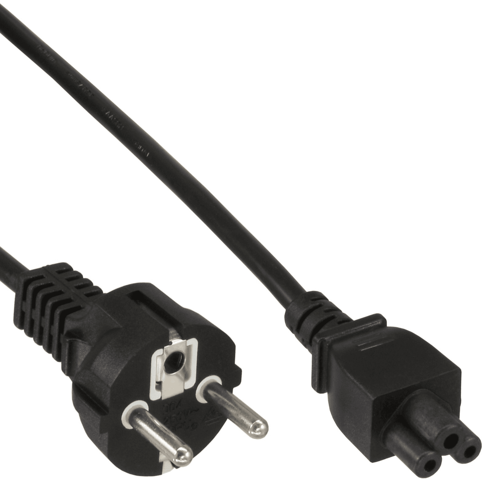 InLine B-16656X napájací kábel Čierna 1,8 m Zástrčka typu E + F 3-pin