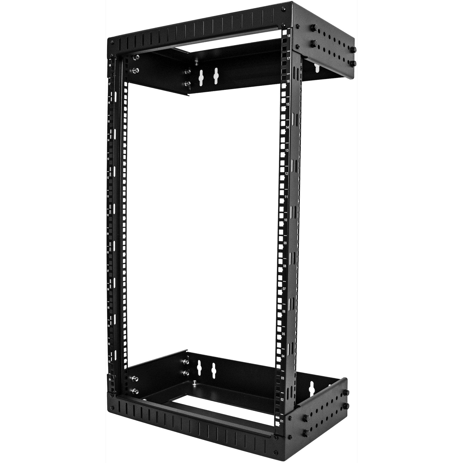 StarTech.com -18U-20-WALL-OA rack Nástenný regál Čierna
