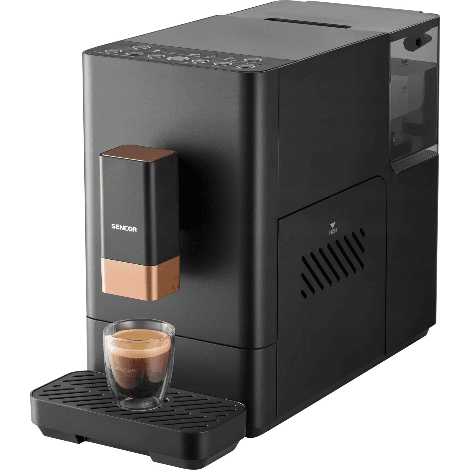 Kávovar 4 s Plne Automatickými Programami Sencor SES 6100BK 1350W