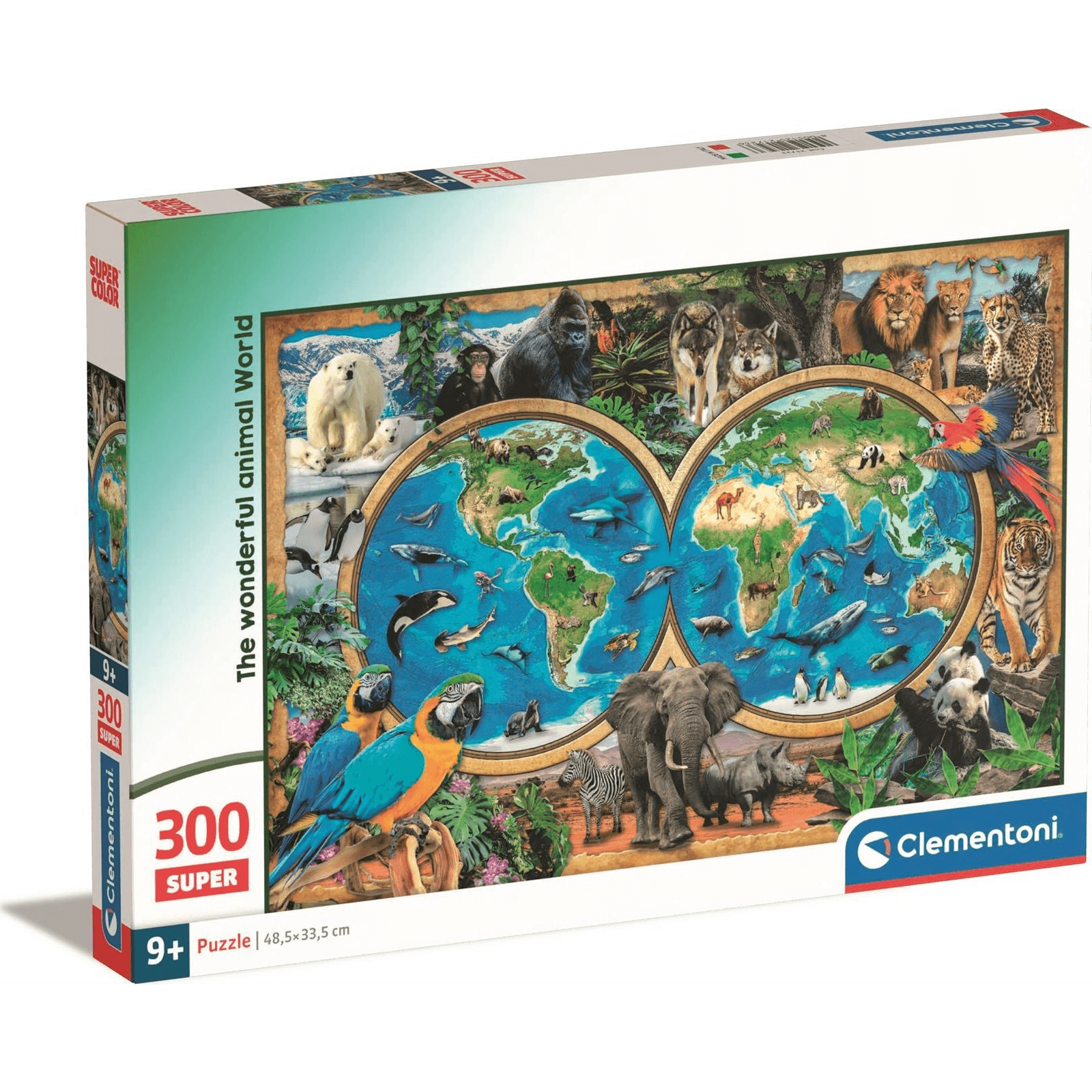 Clementoni Supercolor 21723 puzzle 300 kusov Zvieratá