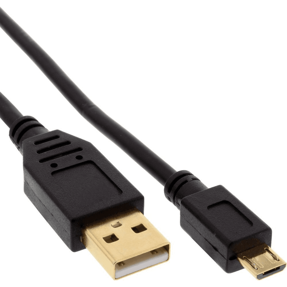 InLine 31715P USB kábel 1,5 m USB A Micro-USB B Čierna
