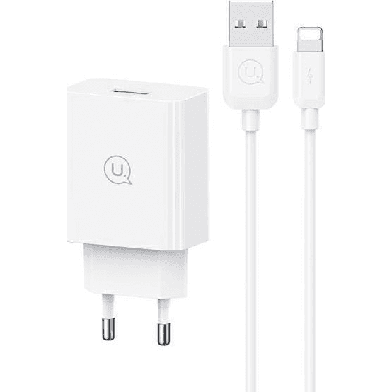 USAMS Nabíjacia sieť 18 W + kábel Lightning/ USB-A Fast Charging