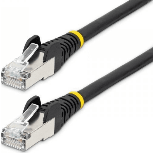 StarTech.com NLBK-2M-CAT6A-PATCH sieťový kábel Čierna S/FTP (S-STP)
