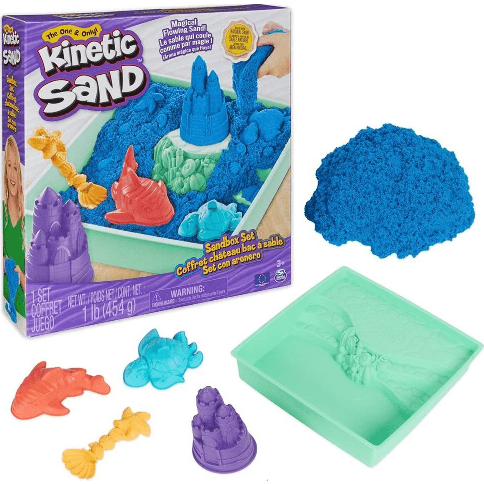 Kinetic Sand KNS ACK Sandbox Set V2 Blue FR GML