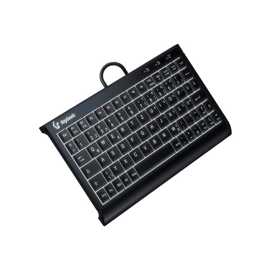 KeySonic KSK-3011ELC (DE) klávesnica USB QWERTZ Nemecký Čierna
