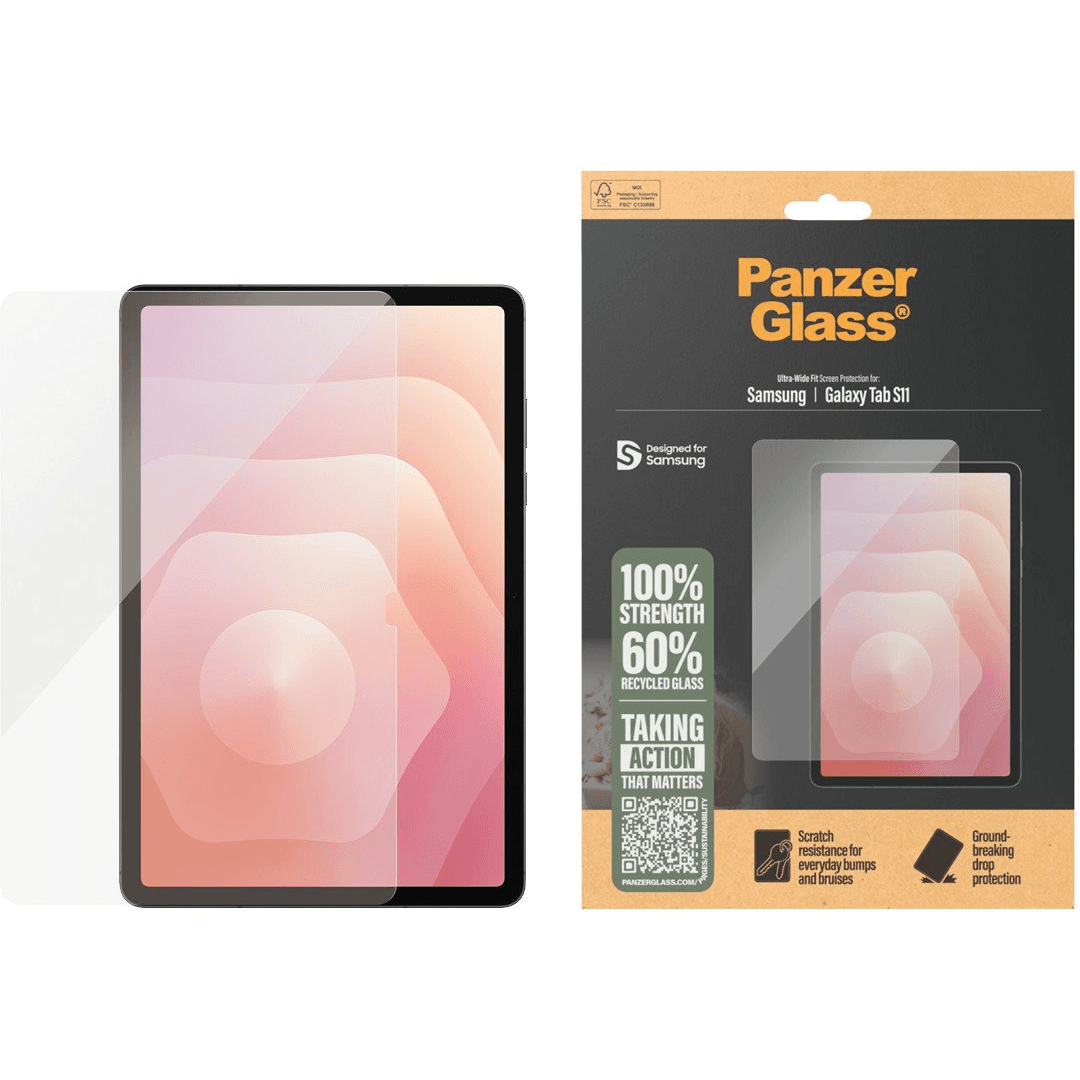 PanzerGlass ® Screen Protector Samsung Galaxy Tab S11 | Ultra-Wide Fit Číra ochranná fólia na displej 1 kusov