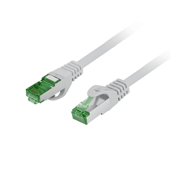 Patch kábel Lanberg S/FTP 7 RJ45 / RJ45 10 m sivý