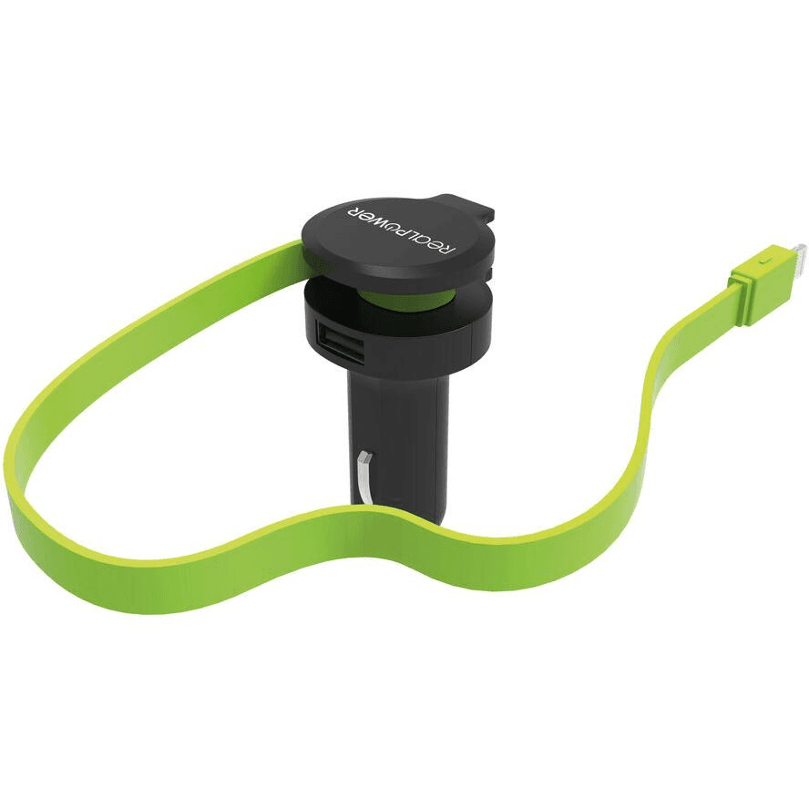 RealPower 257637 nabíjačka pre mobilné zariadenia Auto čierna, zelená