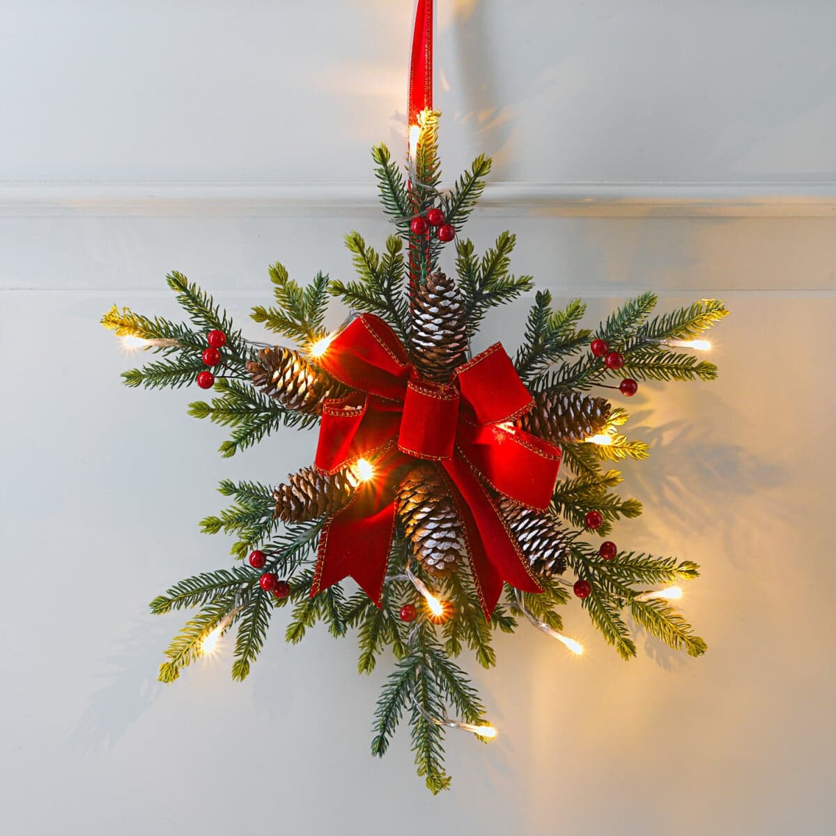 LED vianočná závesná dekorácia Hviezda