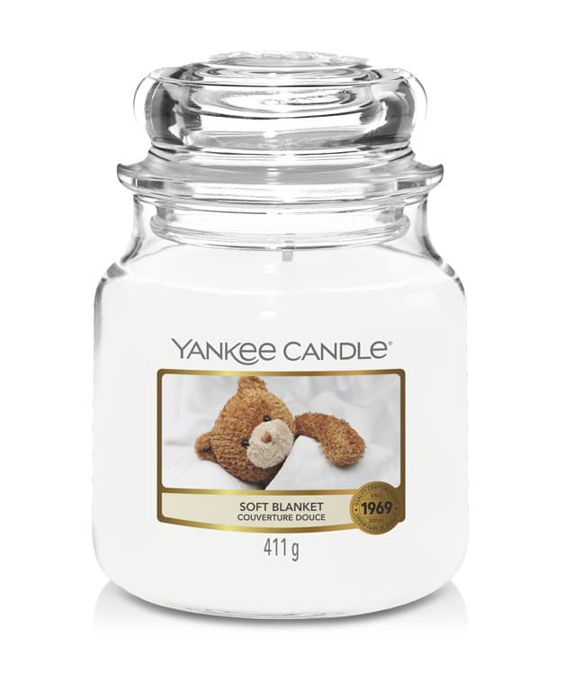 Vonná sviečka Yankee Candle stredná Soft Blanket