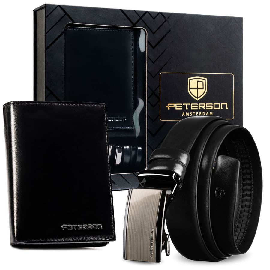 Set peňaženka a opasok Peterson | Pánska Elegancia
