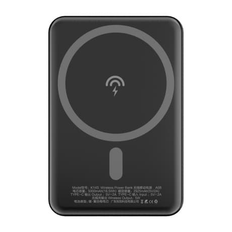 Dudao K14S MagSafe Power Bank 5000mAh 5W, čierny