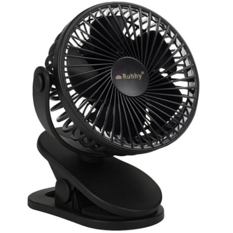 MG Clip bezdrôtový stolný ventilátor, čierny