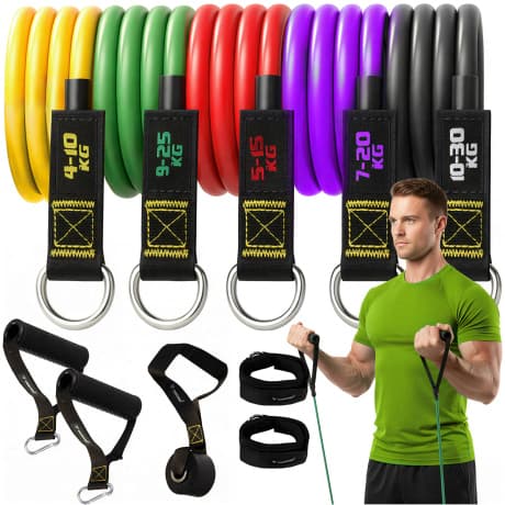 MG Fitness Bands expandéry na posilňovanie 5ks